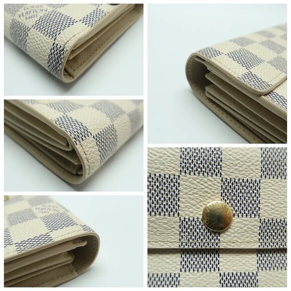 Louis Vuitton Micro White Damier Azue Canvas Wallet 430-041025 - Picture 5 of 12